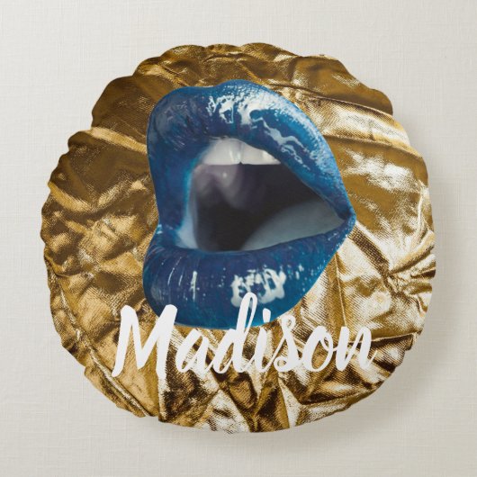 妻カスタマイズ誕生日プレゼント ラウンドクッション (正面)