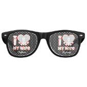 妻カスタムを愛する – 名前と写真の追加 レトロサングラス (正面)