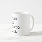 妻カッコいいは全てを知っているおもしろい コーヒーマグカップ (正面右)