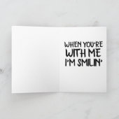 妻ガールフレンド「レディ」のロマンチックなカード カード (内部)