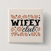 妻クラブのカウボーイ主婦tradwife 缶バッジ (正面)