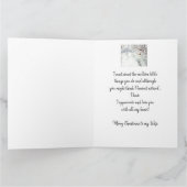 妻クリスマスラブ私のハート《鳥》アメリカゴガラバード カード (内部)