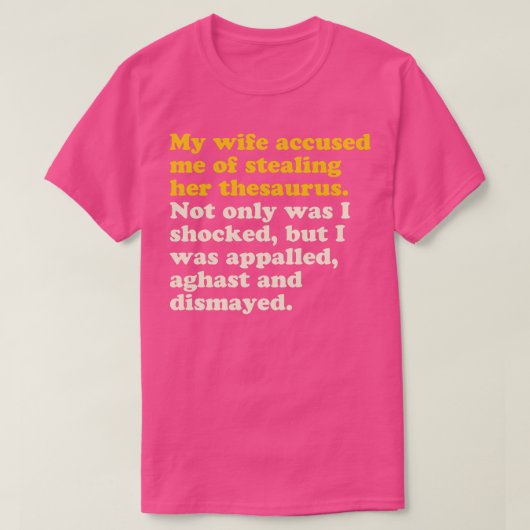 妻シソーラス Tシャツ (デザイン正面)