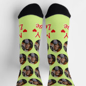 妻セージの夫の写真 ソックス (上部)