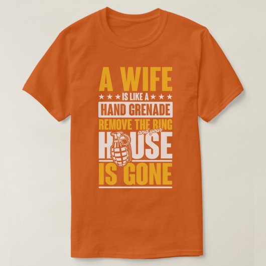 妻ハンドグレネード Tシャツ (デザイン正面)