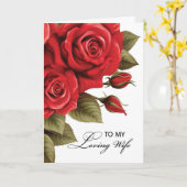 妻バレンタインデラブレッドローズ カード (黄色い花)