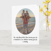 妻パーソナライズされたからの父の日のカード/引用文 カード (黄色い花)