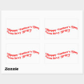 妻パーソナライズされたからの父の日贈り 長方形シール (シート)