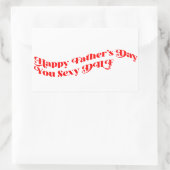 妻パーソナライズされたからの父の日贈り 長方形シール (バッグ)