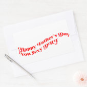 妻パーソナライズされたからの父の日贈り 長方形シール (封筒)