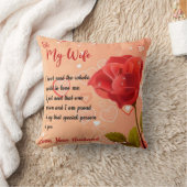 妻パーソナライズされたに妻の誕生日 クッション (ブランケット)