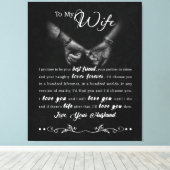 妻パーソナライズされたに毛布 キャンバスプリント (インサイチュ (ウッドフロア))