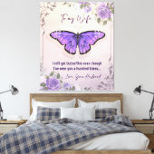 妻パーソナライズされたに |ラブレター キャンバスプリント (インサイチュ (寝室))