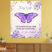 妻パーソナライズされたに |ラブレター キャンバスプリント (インサイチュ (リビング))