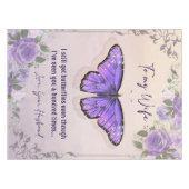 妻パーソナライズされたに |ラブレター テーブルクロス (正面(横))