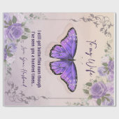 妻パーソナライズされたに |ラブレター ラッピングペーパー (フラット)