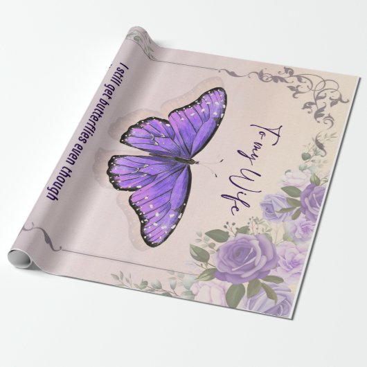 妻パーソナライズされたに |ラブレター ラッピングペーパー (アンロールド)