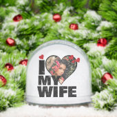 妻パーソナライズされたのハート写真が大好き (クリスマス)