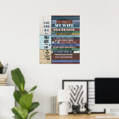 妻パーソナライズされたへの手紙 ポスター (ホームオフィス)