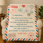 妻パーソナライズされたへの贈り物 – カスタム毛布ギフト フリースブランケット