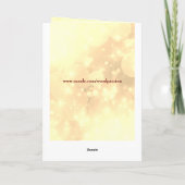 妻パーソナライズされた八周年記念グリーティングカード カード (裏面)