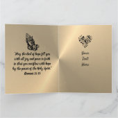 妻パーソナライズされた用クリスチャン誕生日カード カード (内部)