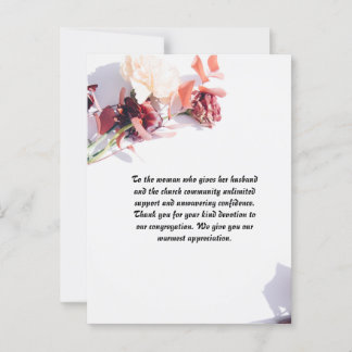 妻パーソナライズされた用名刺 ポストカード