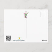 妻パーソナライズされた記念日に美しい ポストカード (裏面)