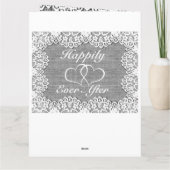 妻パーソナライズされた13周年記念カード カード (裏面)