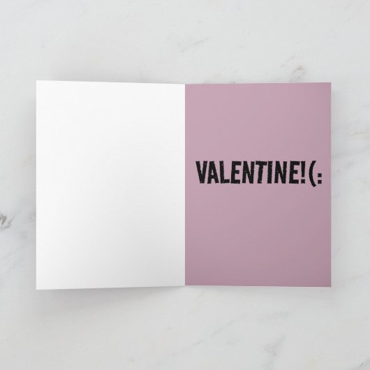 妻フィアンセのためのバレンタインのロープカード カード (内部)