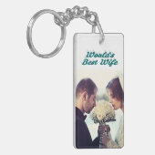 妻フォトグリーン キーホルダー (正面左)