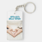 妻フォトスカイブルー キーホルダー (裏面)