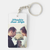 妻フォトスカイブルー キーホルダー (裏面)