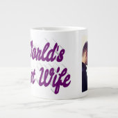 妻フォトパープルジャイアントコーヒーマグ ジャンボコーヒーマグカップ (正面)