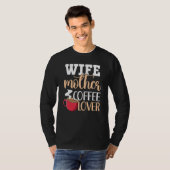 妻マザーコーヒーカフェインドリンカー醸造コーヒー Tシャツ (正面フル)