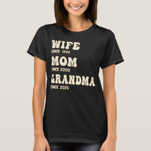 妻ママおばあちゃんパーソナライズされたは長年Groovy Tシャツ