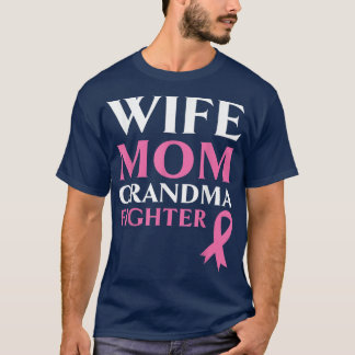 妻ママおばあちゃん戦闘乳がん戦士 Tシャツ