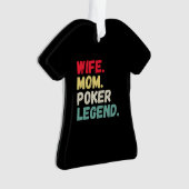 妻ママトランプのポーカーレジェンドカードはemヴィンテージレトロを保持 オーナメント (正面)