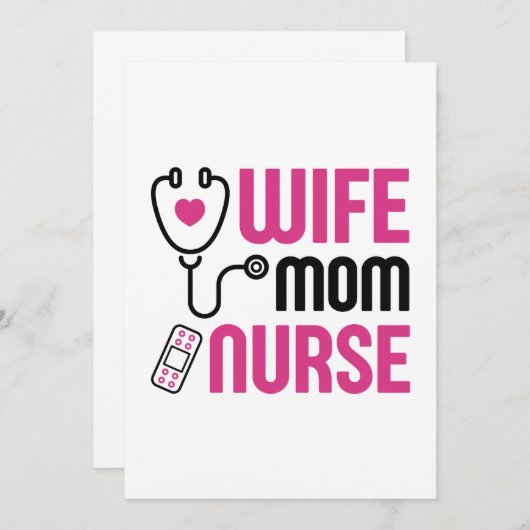 妻ママナース サンキューカード (正面/裏面)