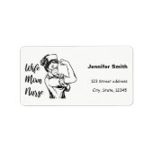 妻ママナース ラベル (正面)