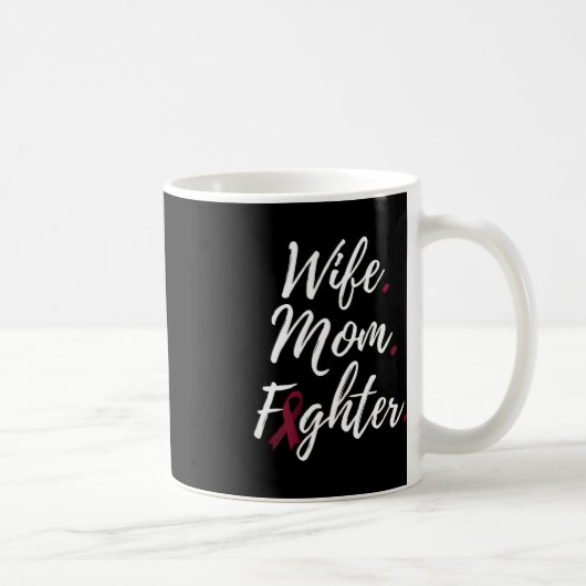 妻ママファイターブレイン動脈瘤認識度 コーヒーマグカップ (右)