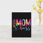 妻ママボスおもしろいマザーズ カード (黄色い花)