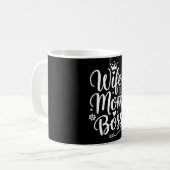 妻ママボスかわいい母の日の贈り物 コーヒーマグカップ (正面左)