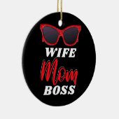 妻ママボスサングラスマザーズ セラミックオーナメント (右)