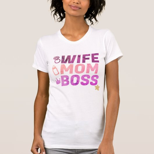 妻ママボスタイダイ Tシャツ (正面)