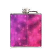 妻ママボスバーベスクリプトタイポグラフィはっきりしたホットピンク フラスク (裏面)