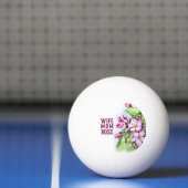 妻ママボスピンクの花 卓球ボール (ネット)