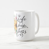 妻ママボスマザーズデイデザイン コーヒーマグカップ (正面右)