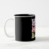 妻ママボスレトログルーヴィーマザーズデイブラック ツートーンマグカップ (左)