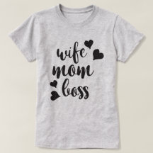 妻ママボス女子Tシャツ